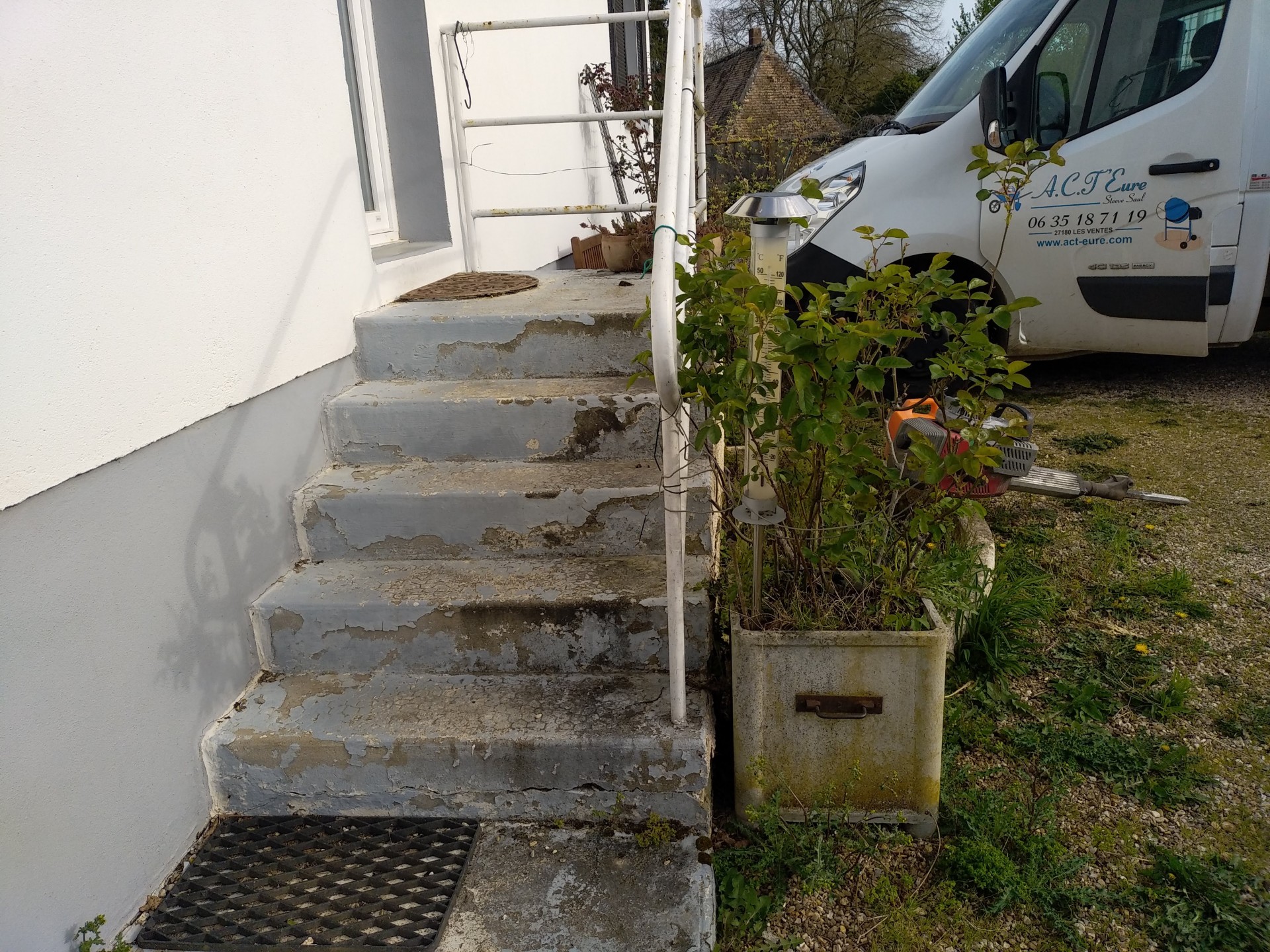 Escalier avant travaux