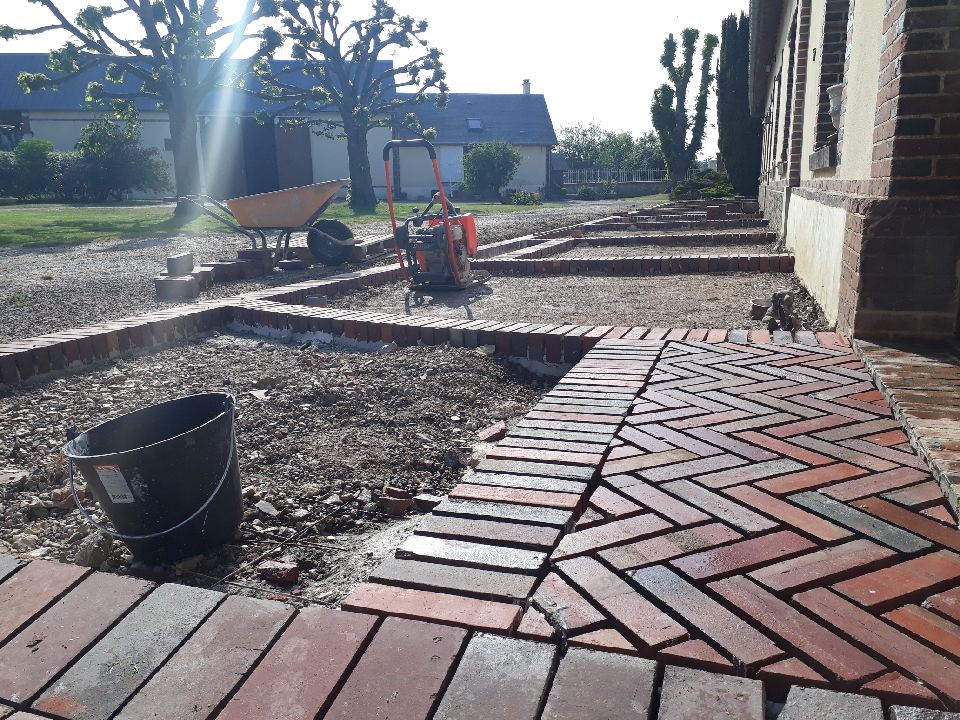 Terrasse en béton desactivé