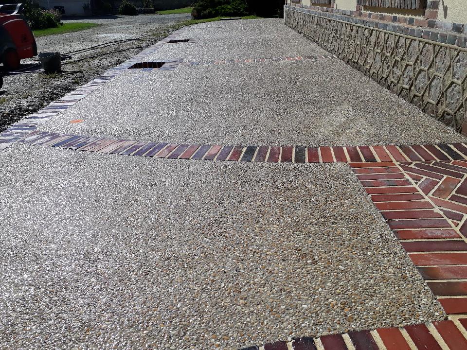 Terrasse en béton desactivé