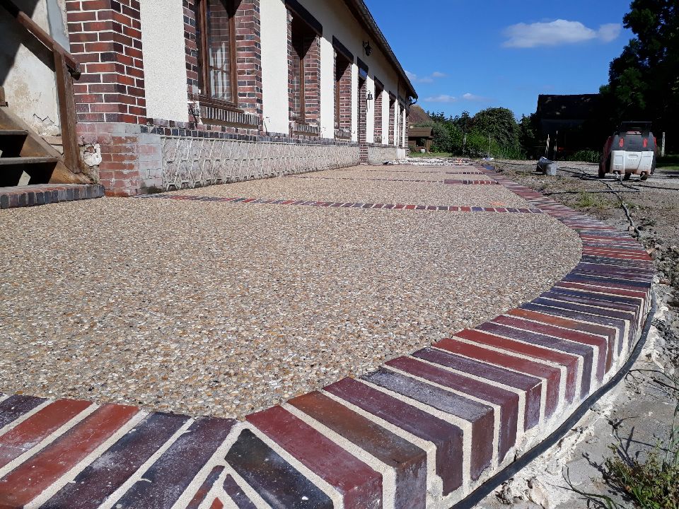 Terrasse en béton desactivé