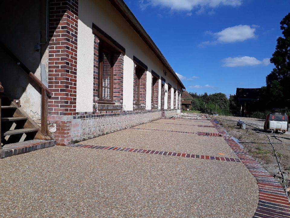 Terrasse en béton desactivé